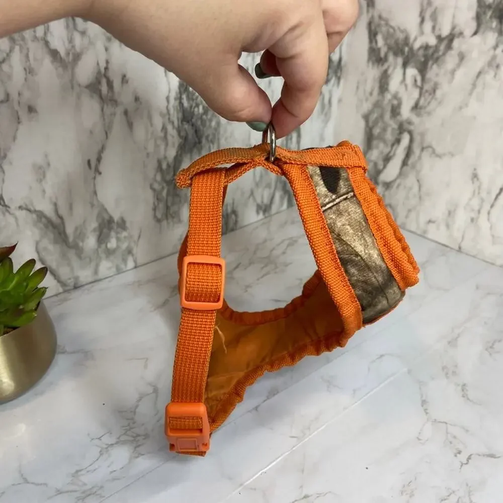 Mossy Oak Small Orange Dog Harness